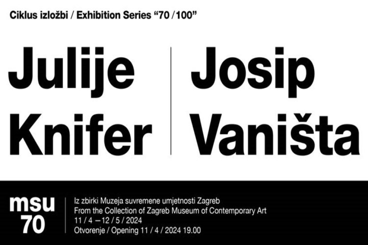 Iz zbirki Muzeja suvremene umjetnosti: Julije Knifer  |​​  Josip Vaništa 