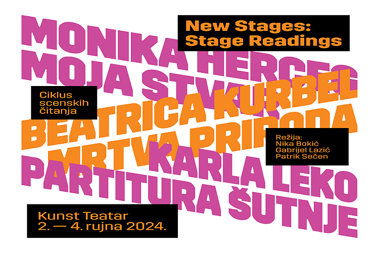 New Stages: Stage Readings od 2. do 4. rujna